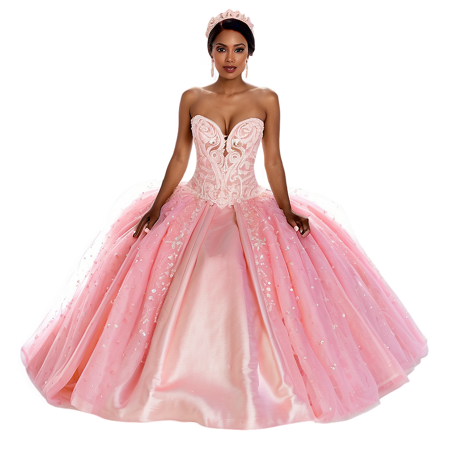 Pink Wedding Gowns Png 45