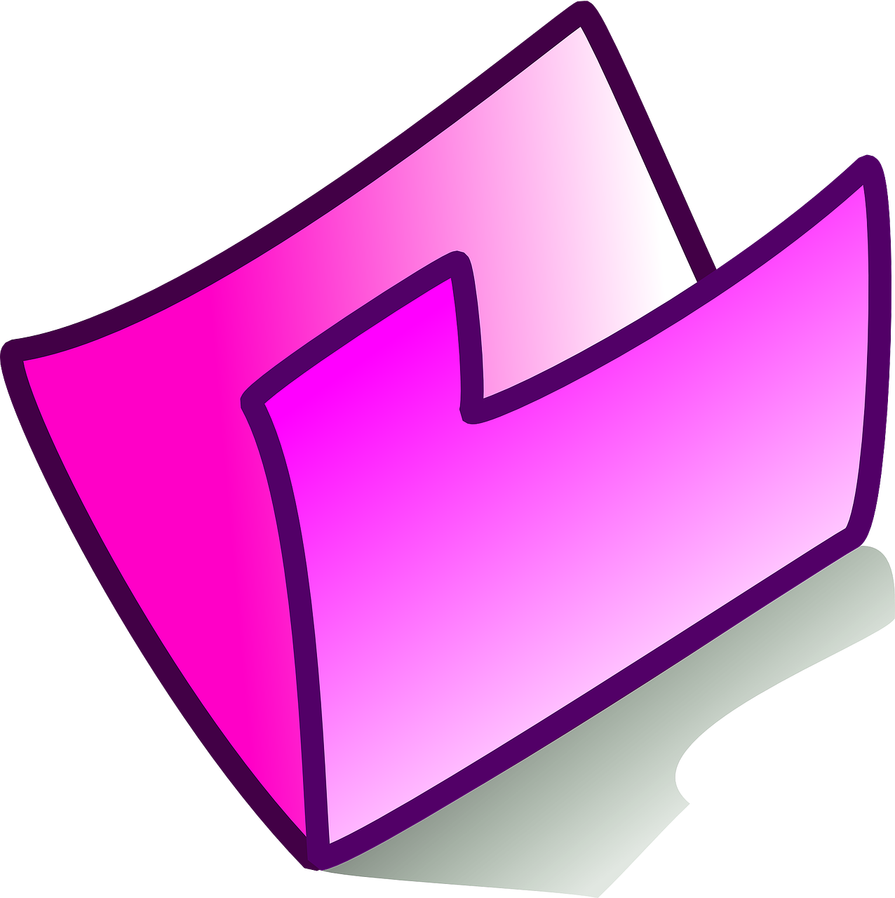 Pink3 D Folder Icon