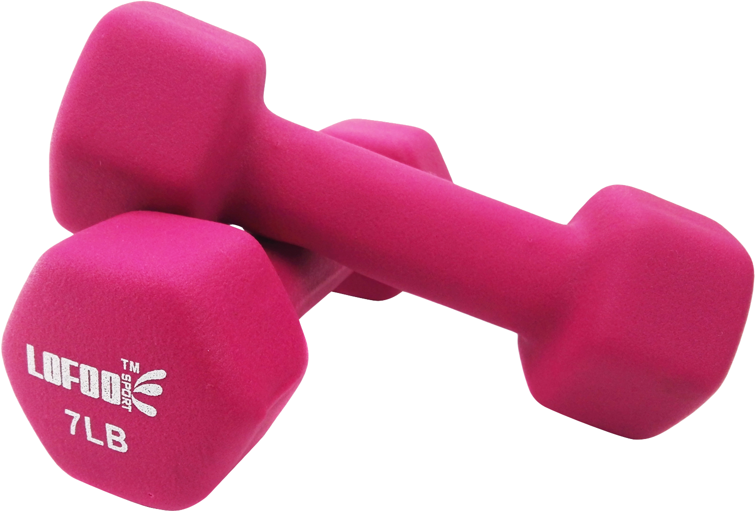 Pink7lb Dumbbell Fitness Equipment