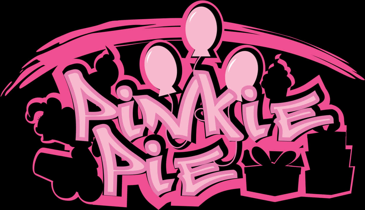 Pinkie Pie Graffiti Style Artwork