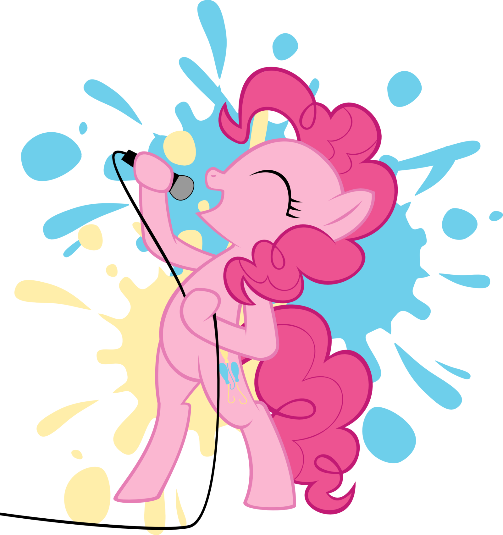 Pinkie Pie Singing Joyfully