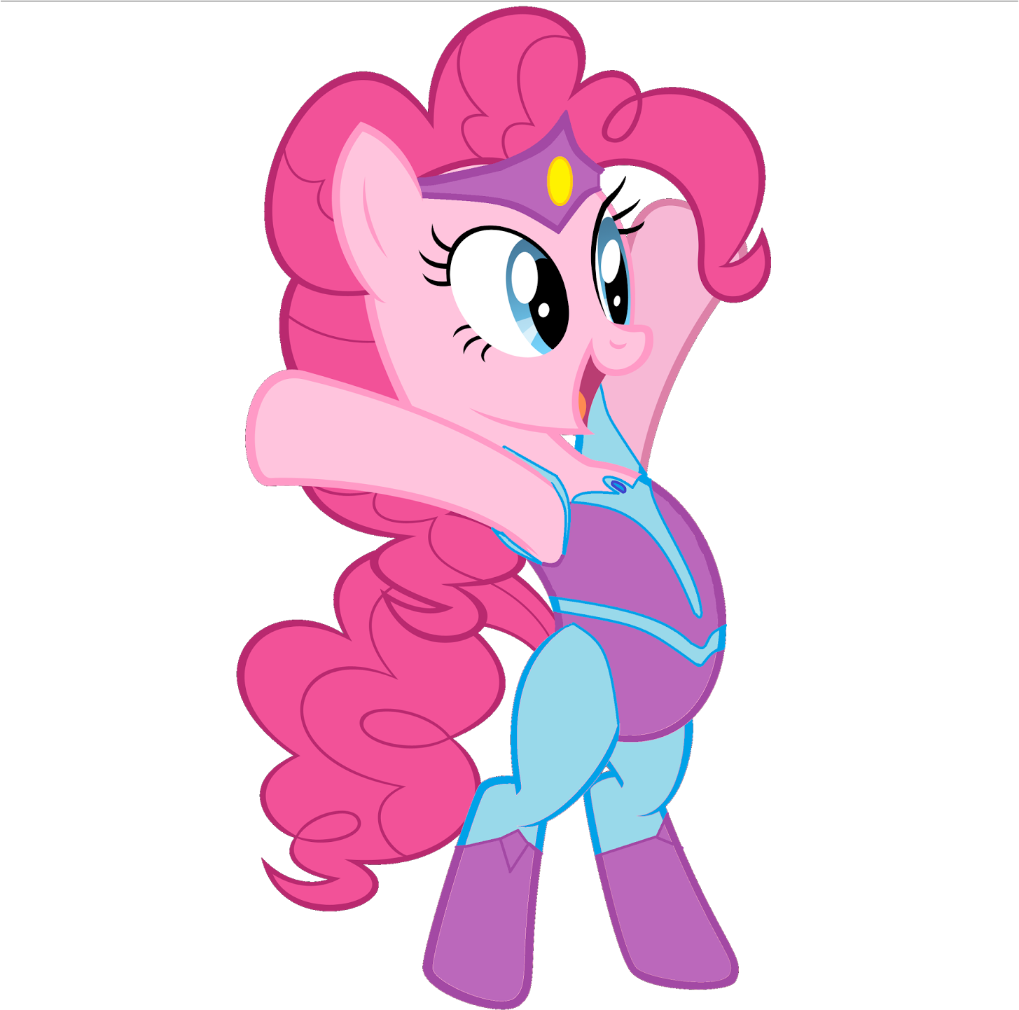 Pinkie Piein Blue Outfit