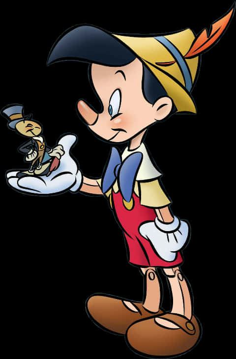 Pinocchio_and_ Jiminy_ Cricket_ Illustration