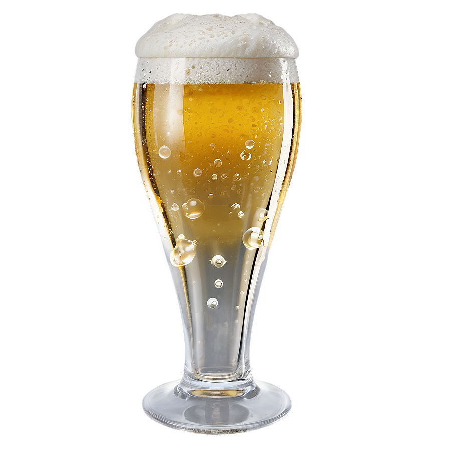 Pint Glass With Beer Bubbles Png 06282024