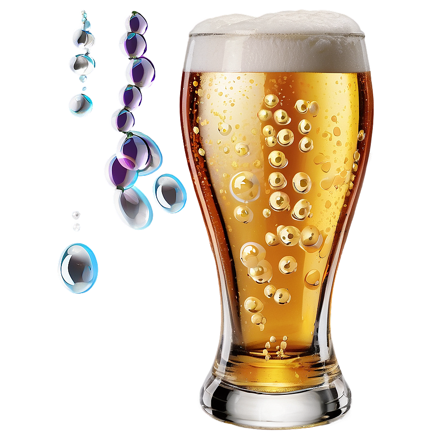 Pint Glass With Beer Bubbles Png Ycs62