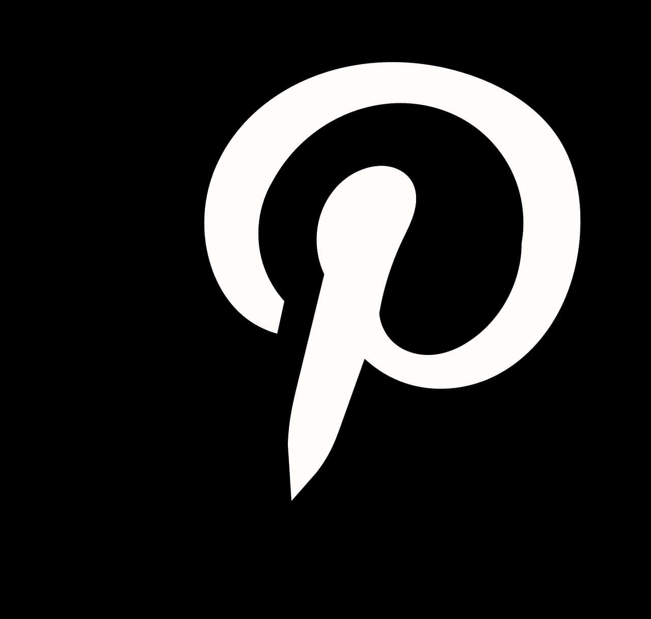 Pinterest Logo Blackand White