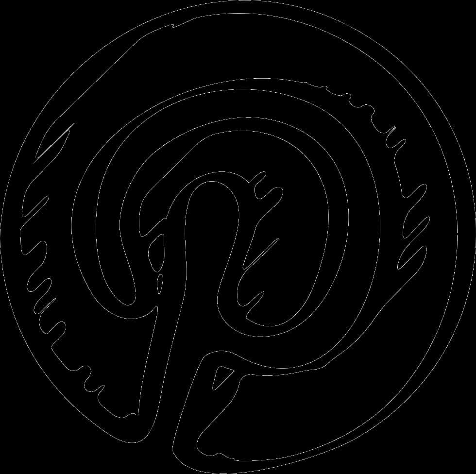 Pinterest Logo Outline