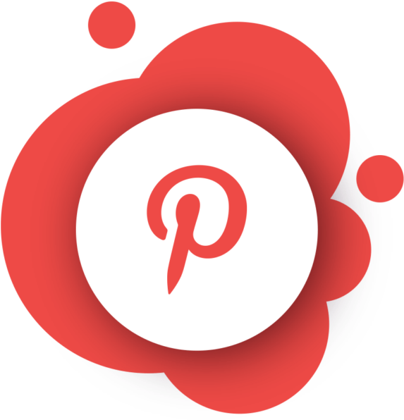 Pinterest Logo Red Background