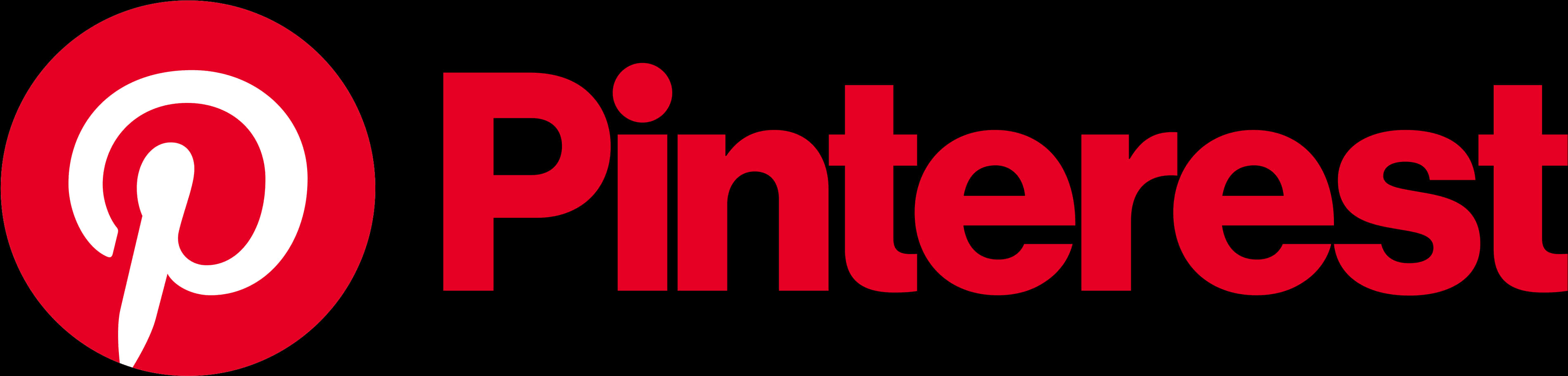 Pinterest Logo Redand White