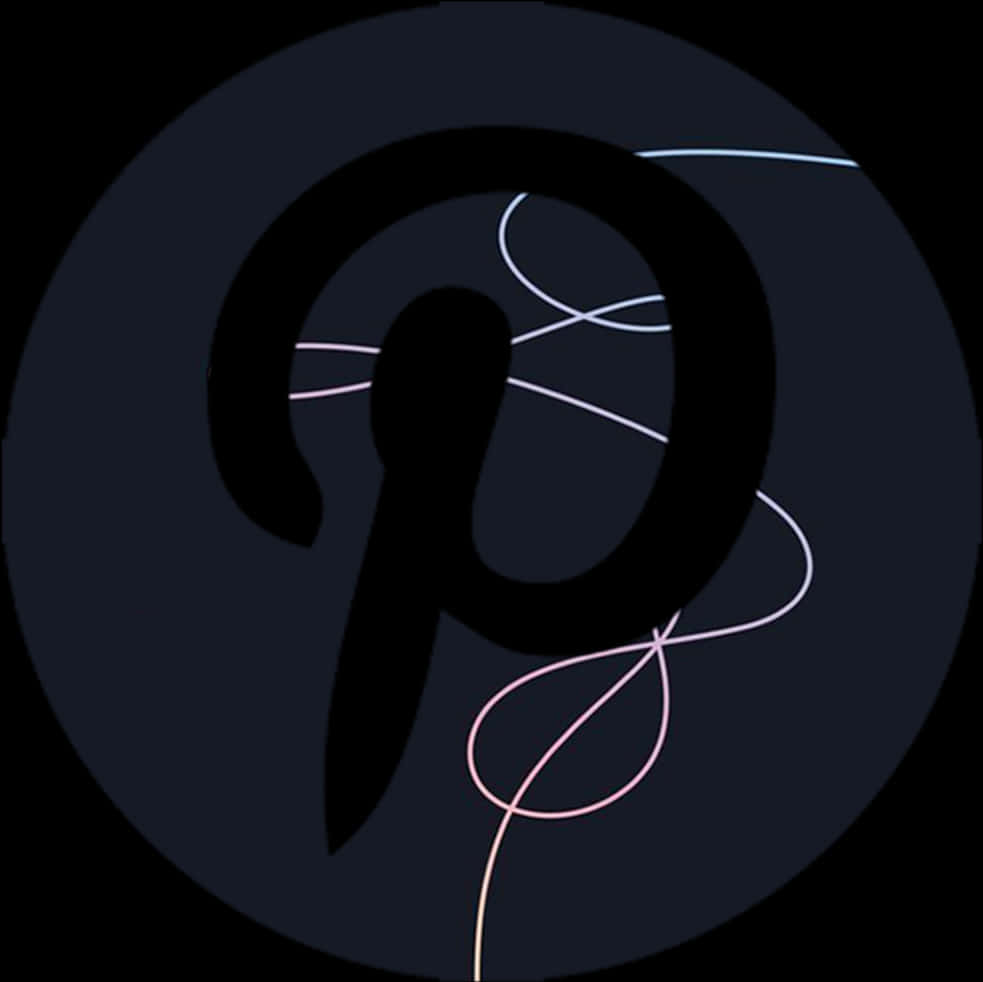 Pinterest Logo Stylized Background