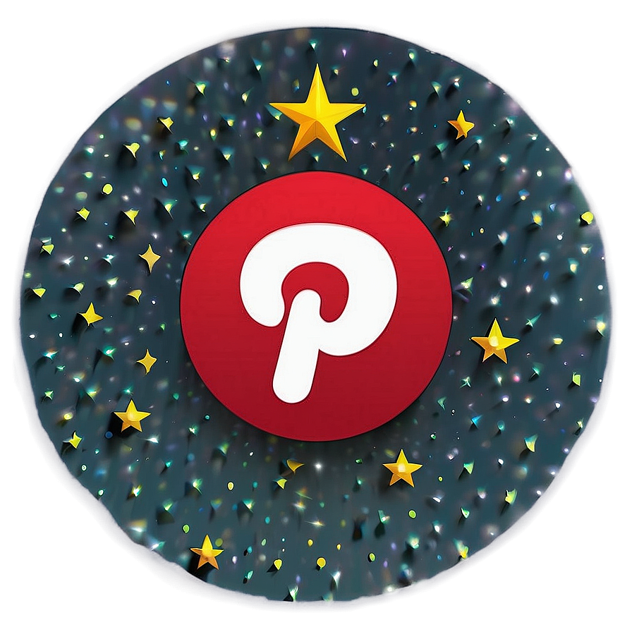 Pinterest Logo With Stars Png 24
