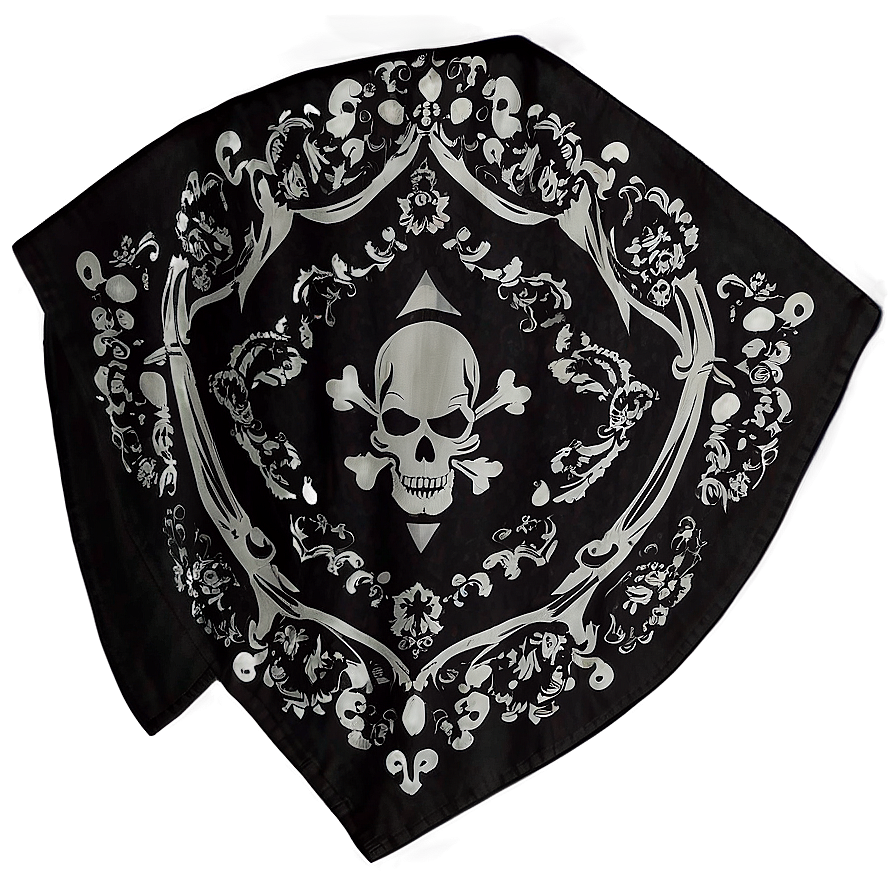 Pirate Black Bandana Png 06122024