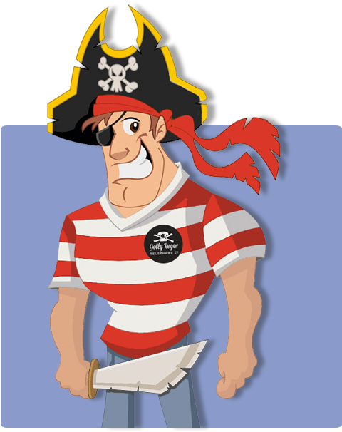 Pirate Character Cartoon Illustration