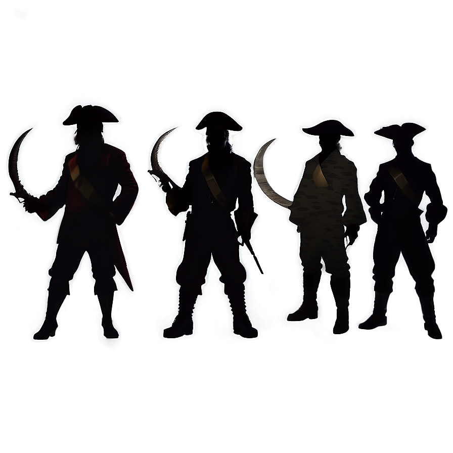 Pirate Crew Silhouette Png 58