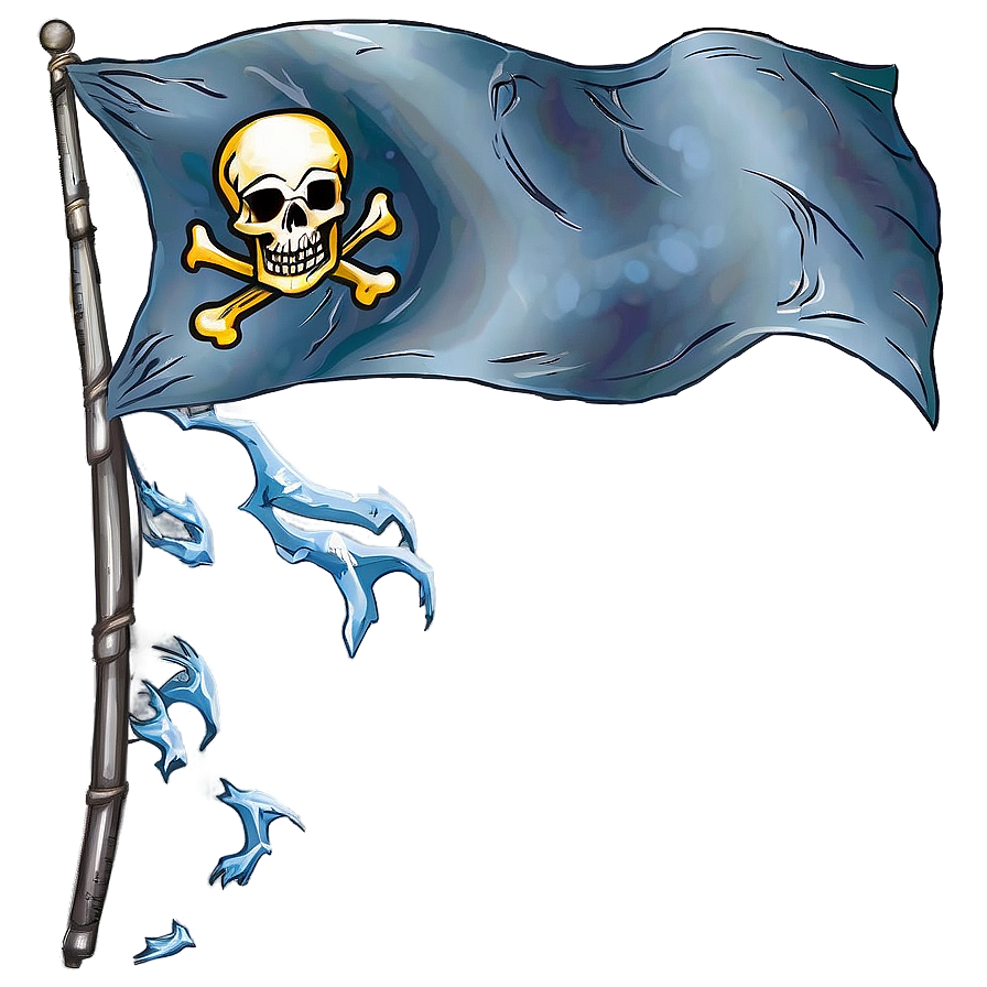 Pirate Flag In Storm Png 06132024