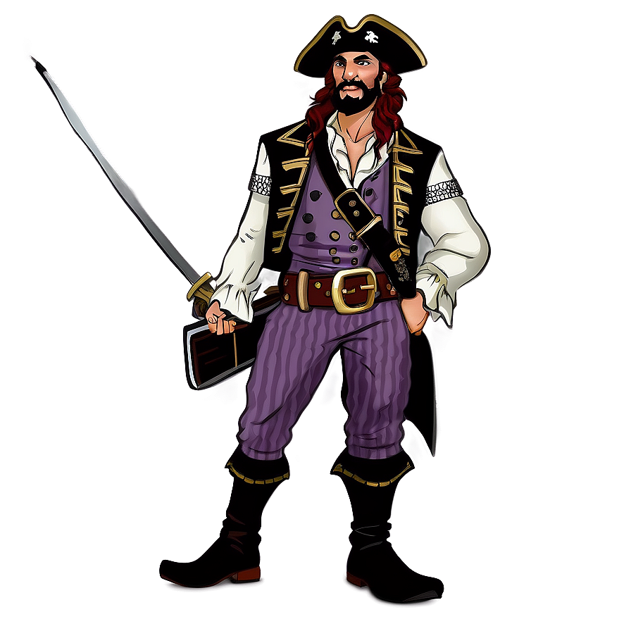 Pirate Game Character Captain Png Ytd83