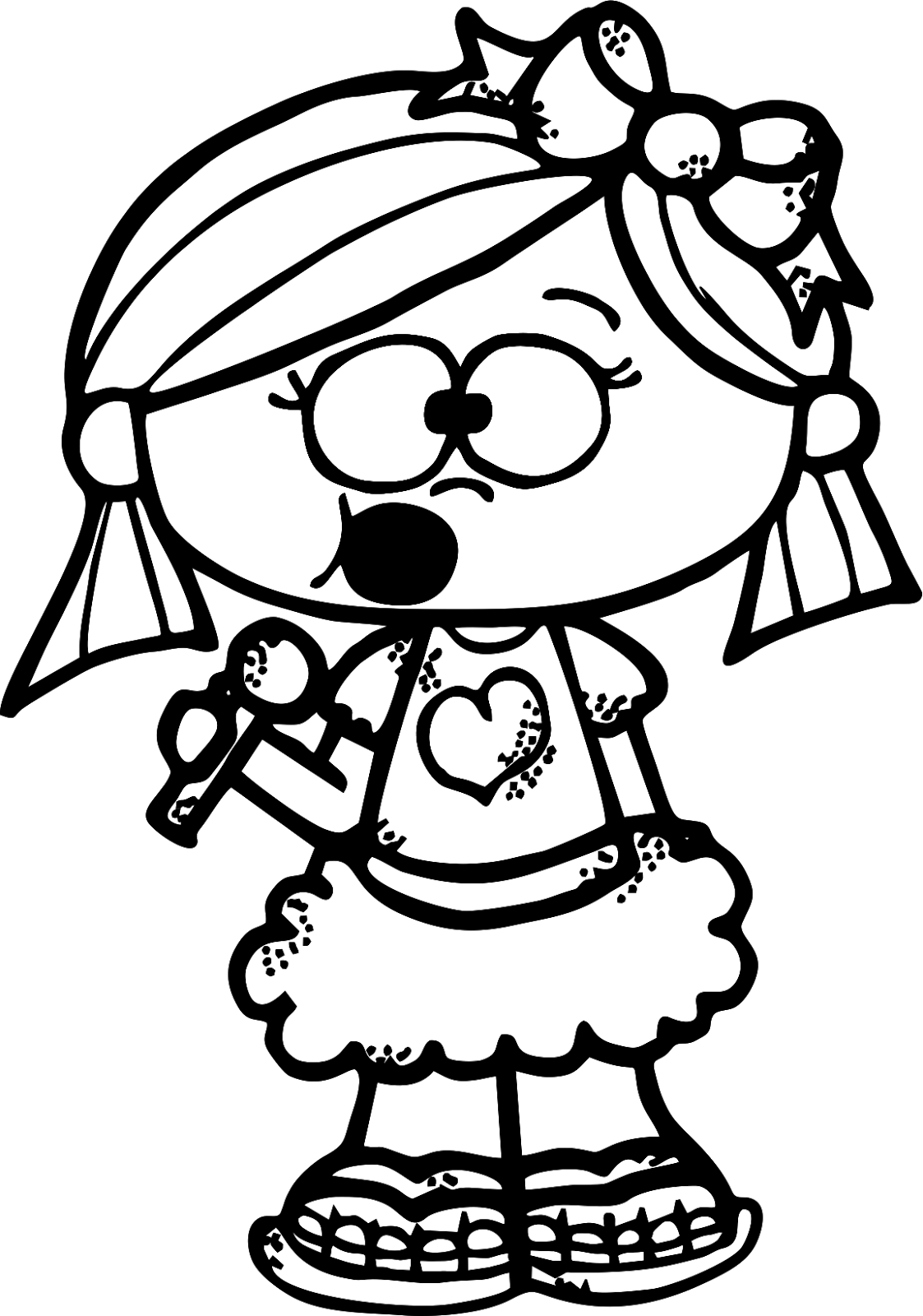 Pirate Girl Coloring Page