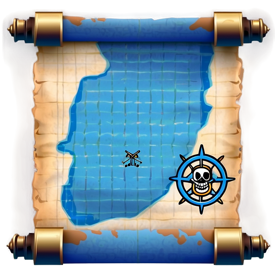 Pirate Map Scroll Paper Png 06262024