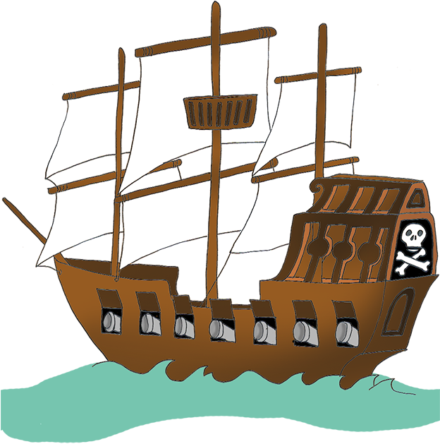 Pirate Ship Illustration