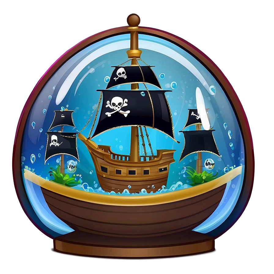 Pirate Ship In A Bottle Png 17