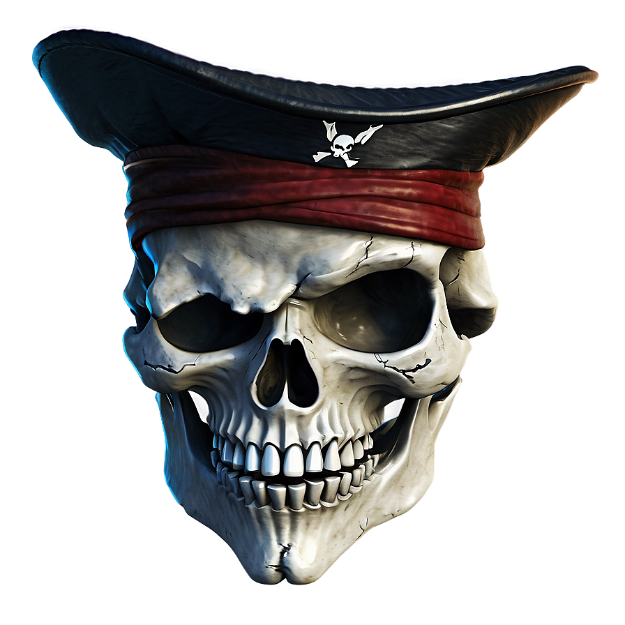 Pirate Skull Face Sketch Png 06272024