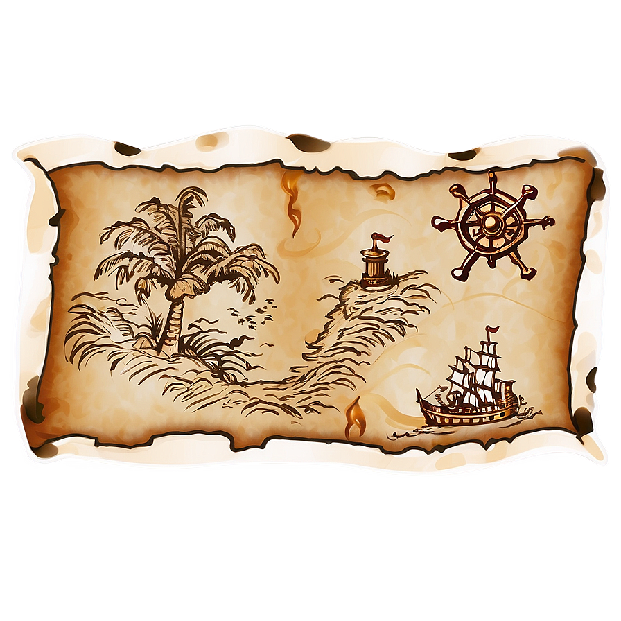 Pirate Treasure Map Png 05212024