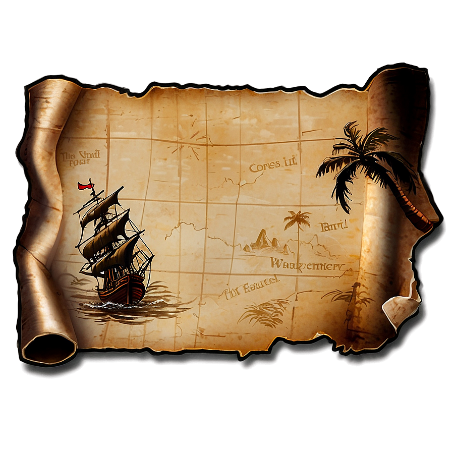 Pirate Treasure Map Png Lcm