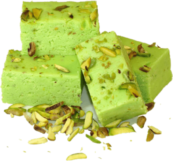 Pistachio Flavored Indian Sweets