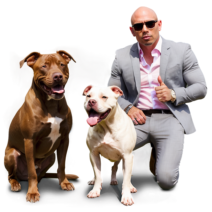 Pitbull And Friends Png Mvs