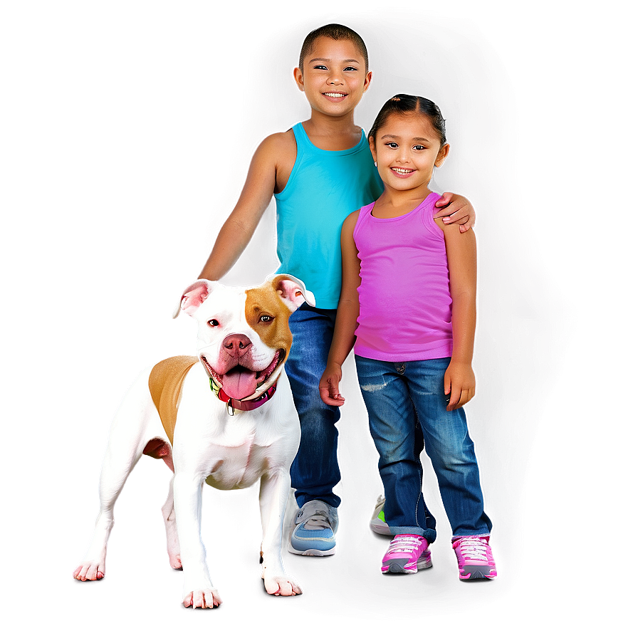 Pitbull And Kids Png 64