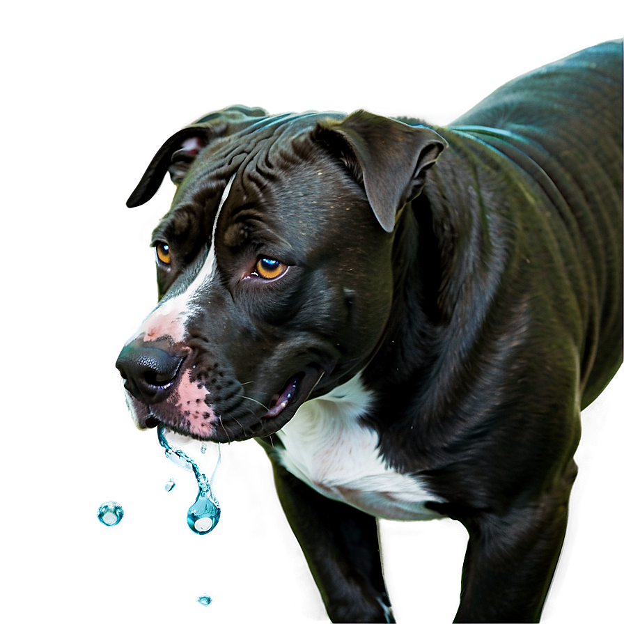 Pitbull In Water Png Kid57