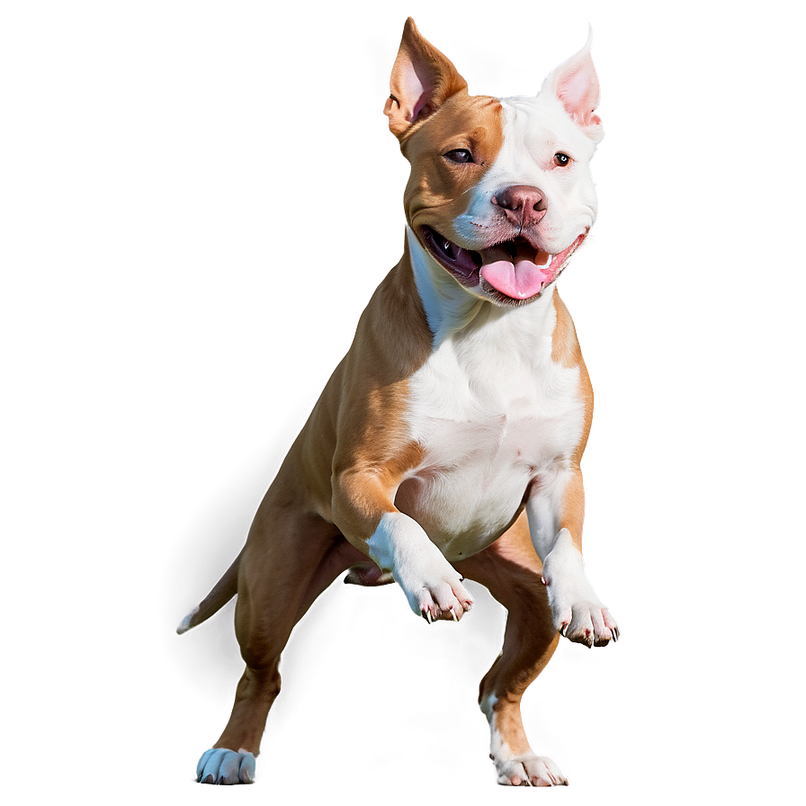 Pitbull Jumping Png Pln