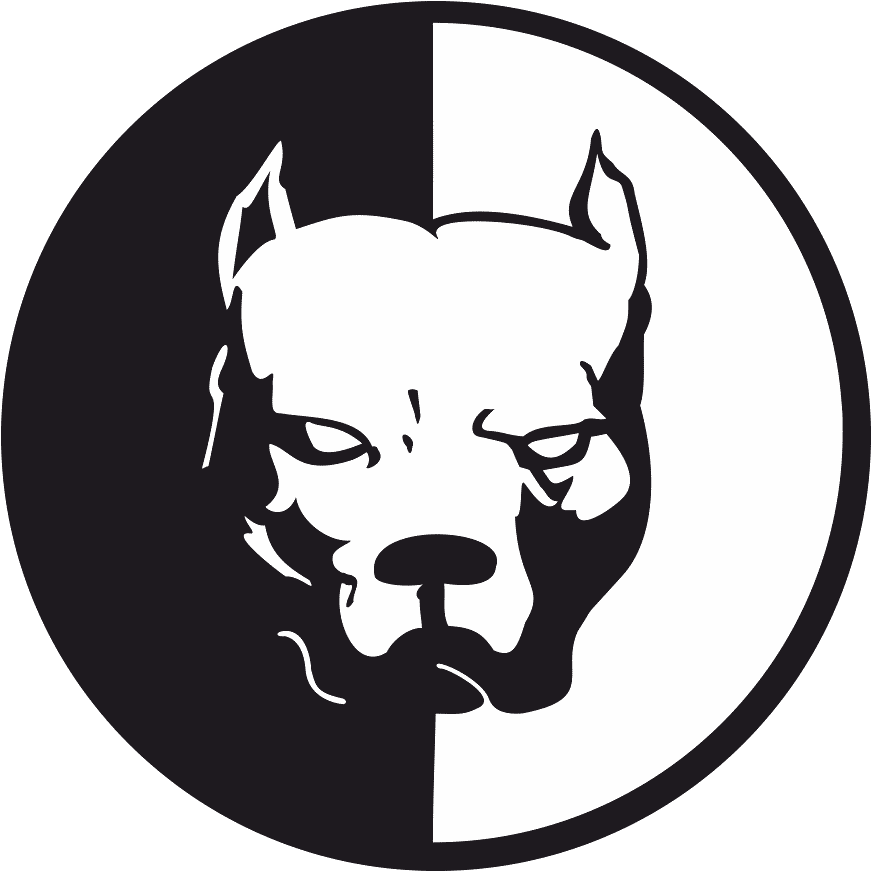 Pitbull Logo Blackand White