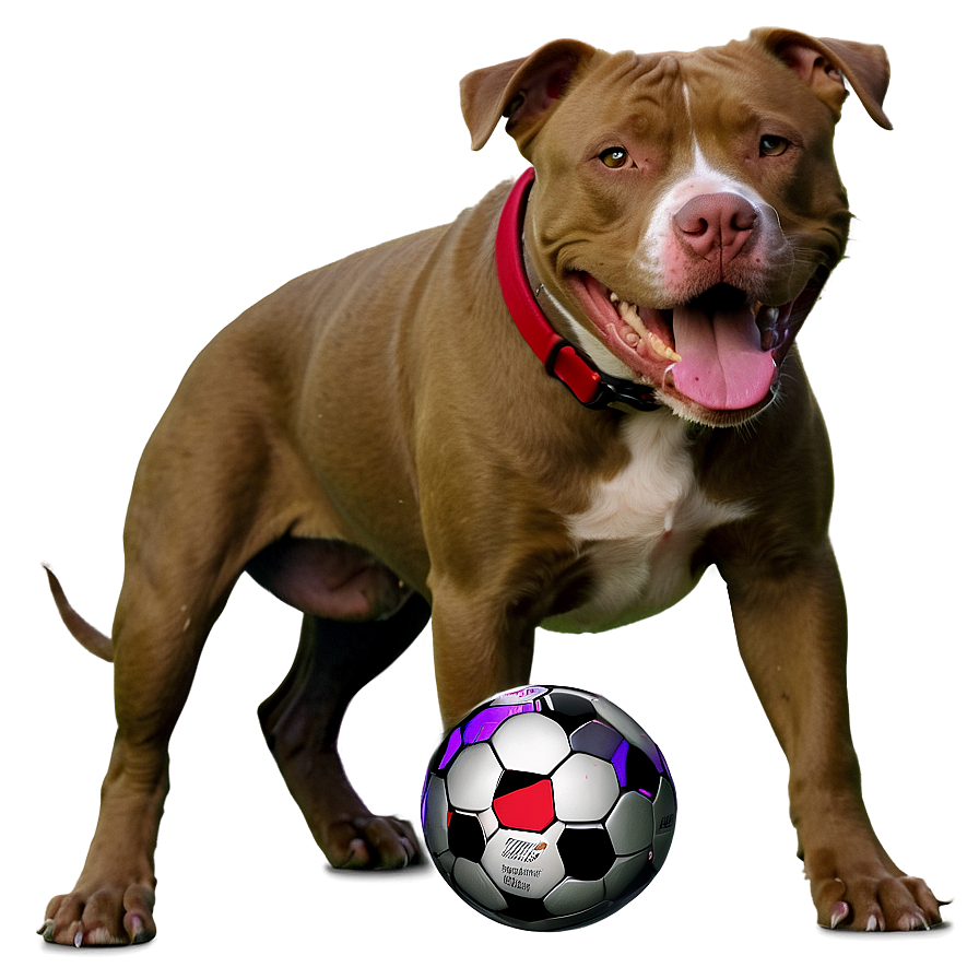 Pitbull With Ball Png 89