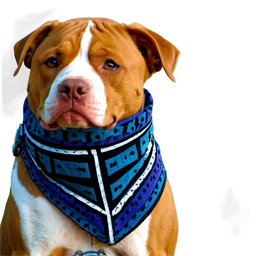 Pitbull With Bandana Png 05212024