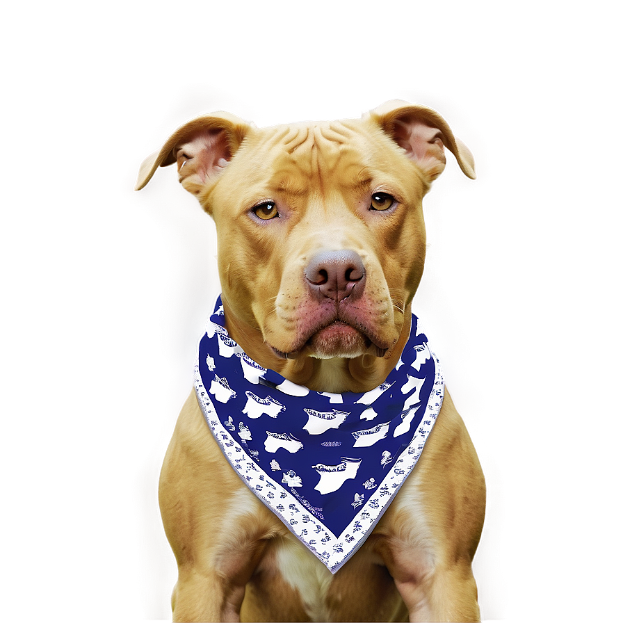 Pitbull With Bandana Png 72