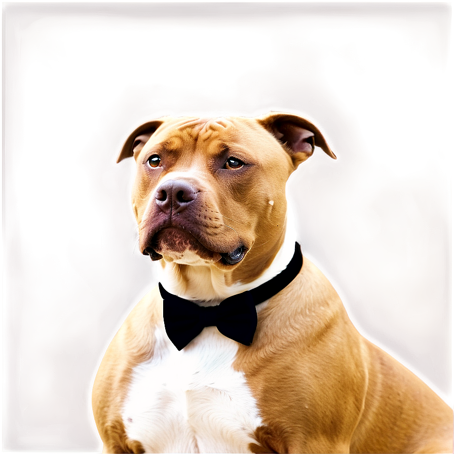 Pitbull With Bowtie Png 16