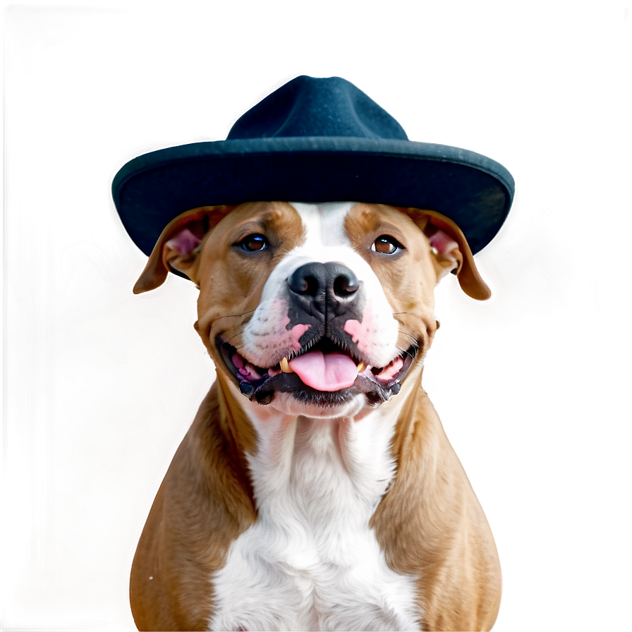 Pitbull With Hat Png Ltm52