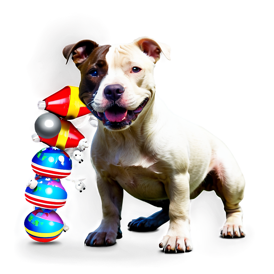Pitbull With Toy Png 05212024