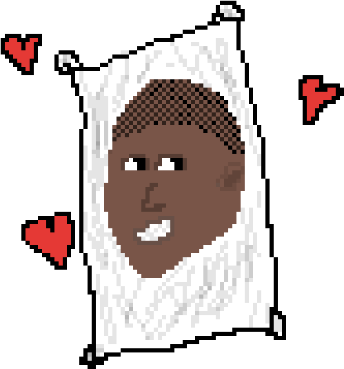 Pixel Art Anime Body Pillow