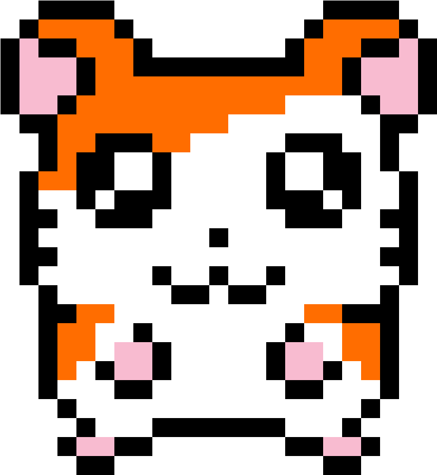 Pixel Art Cute Tiger Cub