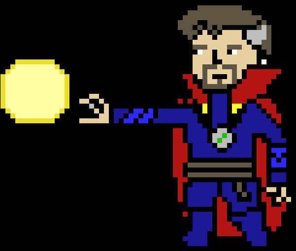 Pixel Art Doctor Strange Magic