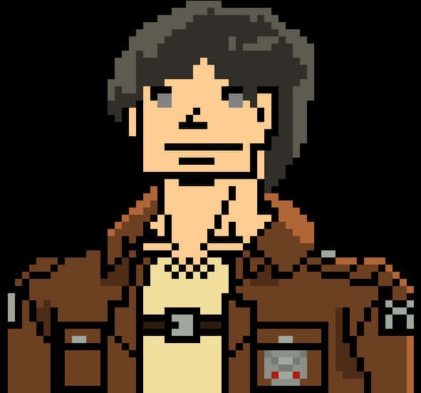 Pixel Art Eren Yeager