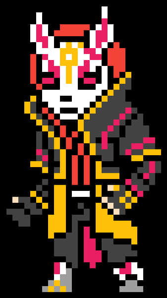 Pixel Art Fortnite Character