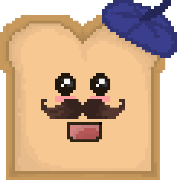 Pixel Art French Artist Toast