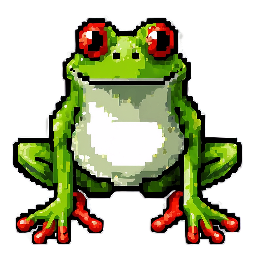 Pixel Art Frog Png Xpu