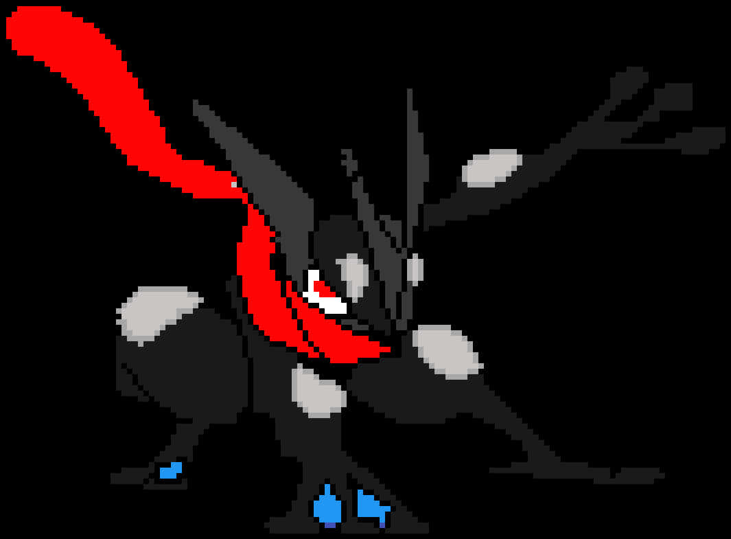 Pixel Art Greninja Stance