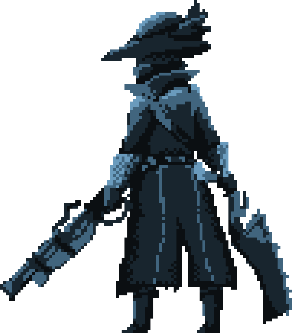 Pixel Art Hunterwith Rifle