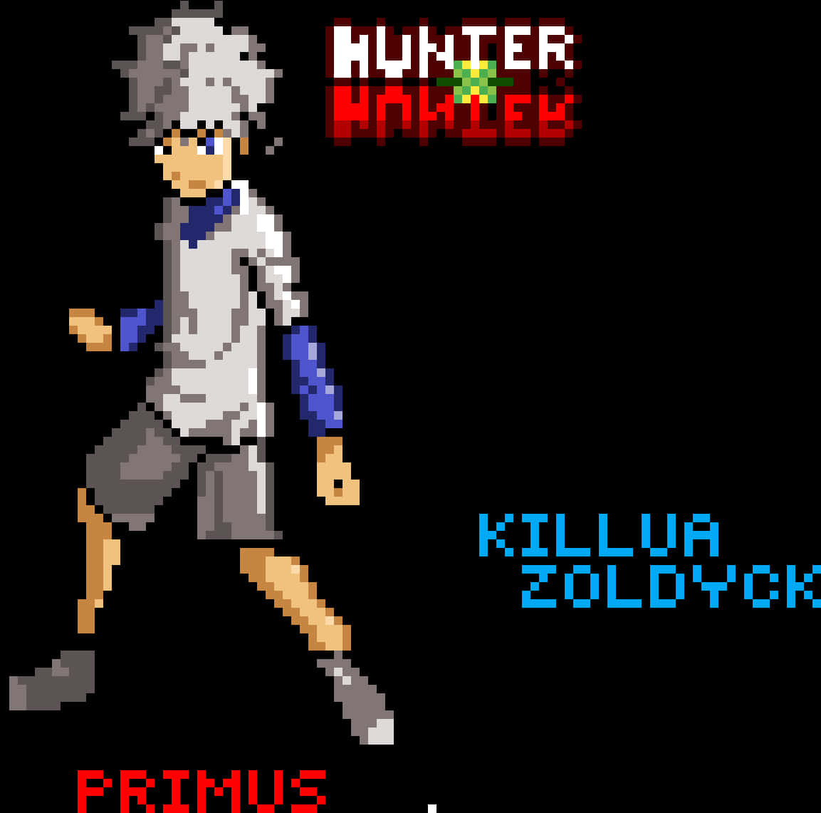 Pixel Art Killua Zoldyck