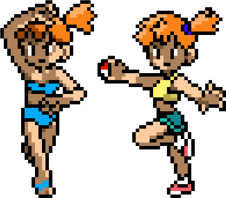 Pixel Art Misty Pokemon Sprites